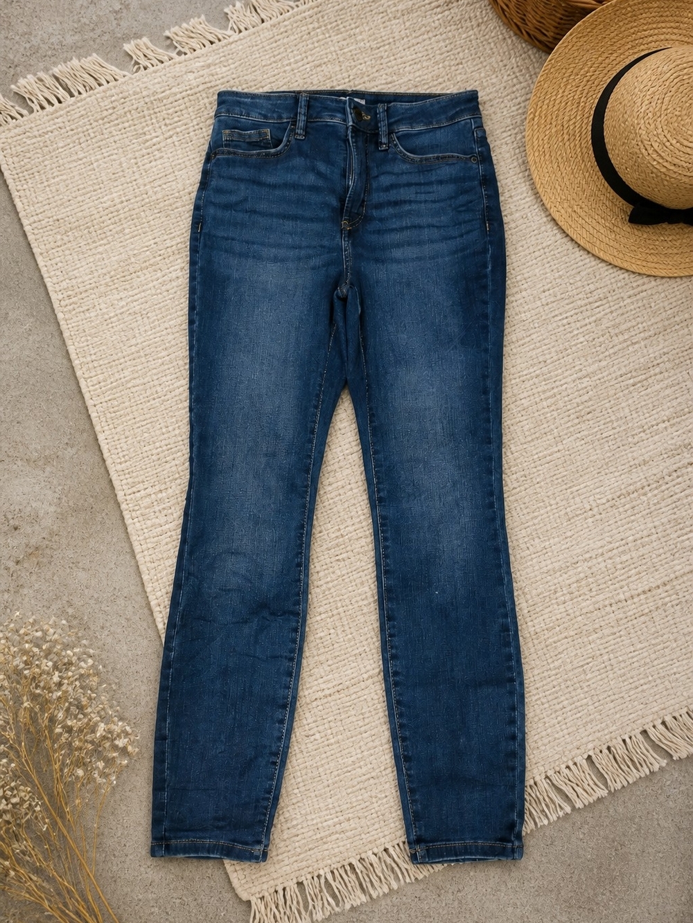 LC Lauren Conrad Dark Blue Denim Jeans Size 8